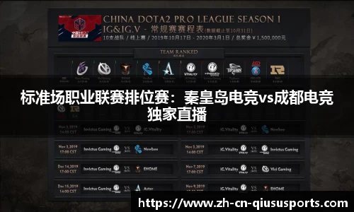 标准场职业联赛排位赛：秦皇岛电竞vs成都电竞独家直播
